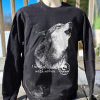 Dark Howling Wolf Sweatshirt