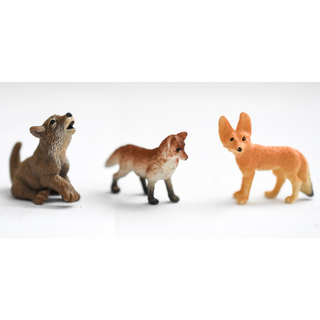 Small rubber animals store toys