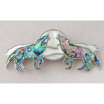 Abalone Wolf Hair Barrette