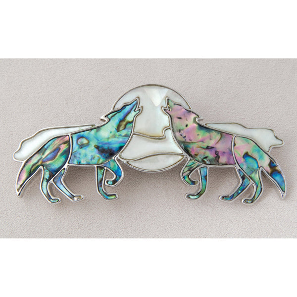 Abalone Wolf Hair Barrette