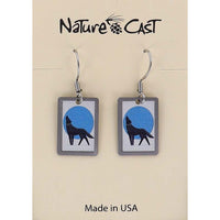 Dangling Wolf Earrings