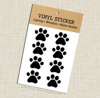 Paw Print Window Stickers