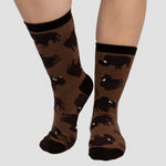 Brown Bison Socks