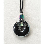 Medicine Stone Hematite Wolf Necklace