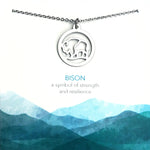 Steel Wolf and Bison Necklaces