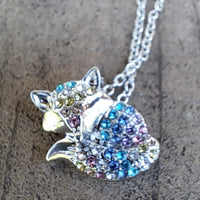 Rainbow Fox Necklace