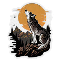 Wolves in Mountains Vinyl Stickers