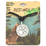 Info Tracks Wolf Necklace