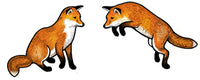 Pouncing Red Fox Earrings