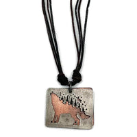 Square Necklace with Tree