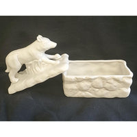 Porcelain Wolf Box