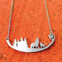 Wolf and Pup Necklace