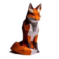 Papercraft Fox Sculptures