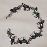 Howling Wolf Linked Bracelet