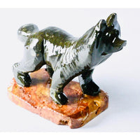Marble Wolf Statue