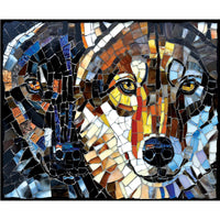 Stained Glass Wolves 1000 Piece Puzzle
