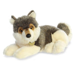 15" Reclining Wolf