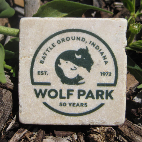 Wolf Park Tile Magnet