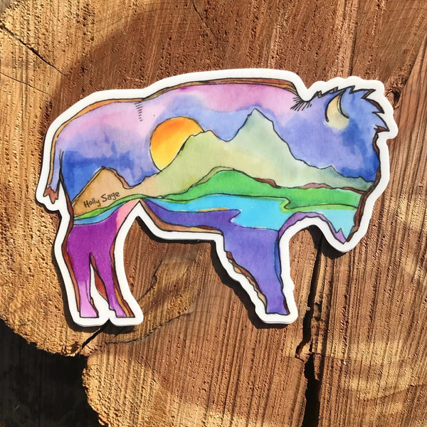 Watercolor Animals Vinyl Stickers