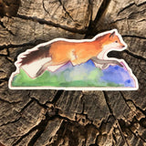 Watercolor Foxes Vinyl Stickers