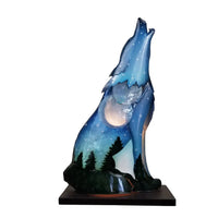 Blue Wolf Lamp