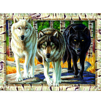 Wolf Pack Colors 1000 Piece Puzzle