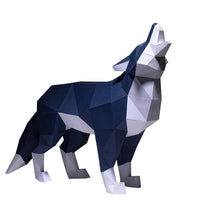 Papercraft Wolf Sculptures